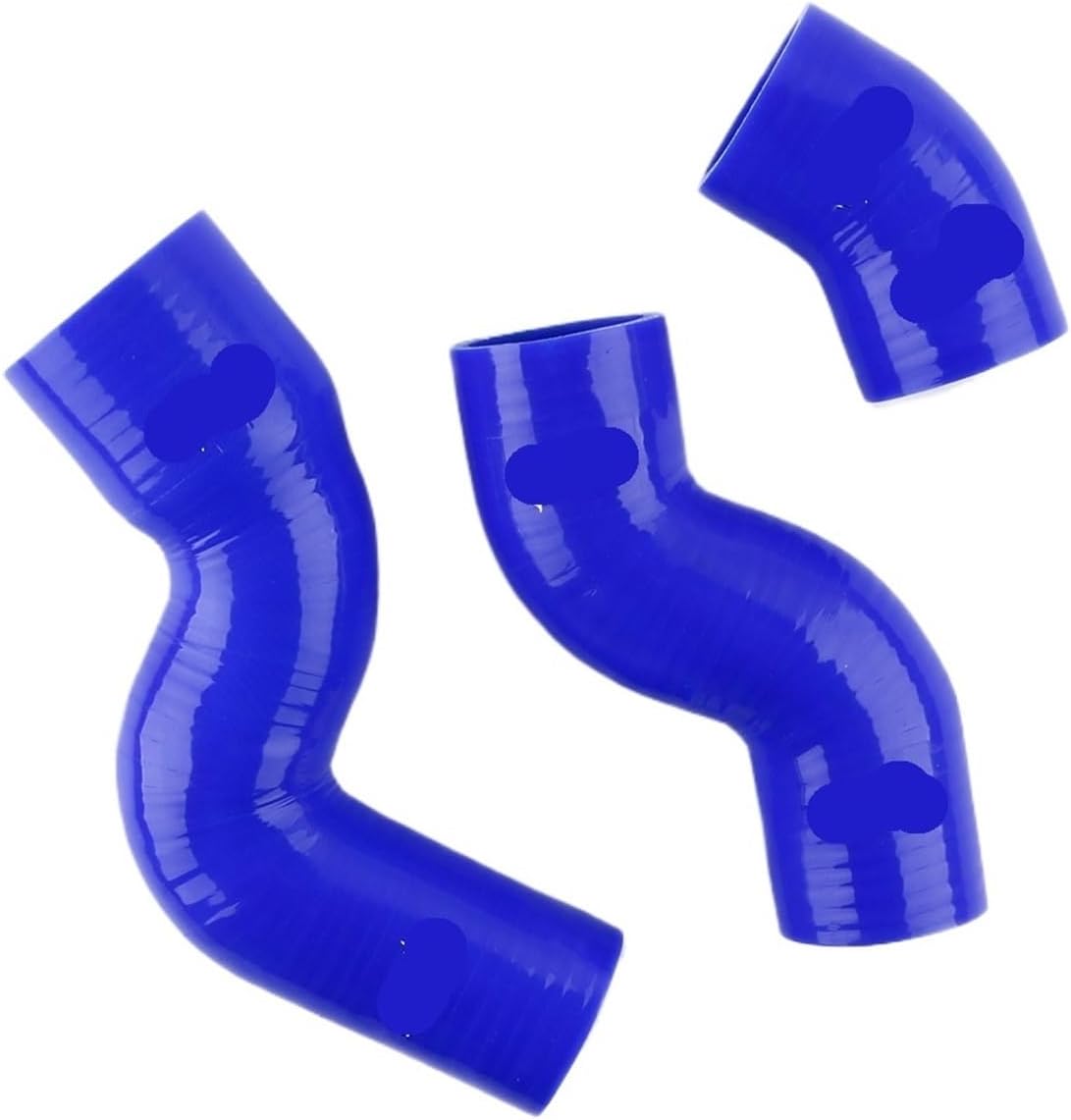 Replacement Turbo Intercooler Pipe Silicone Hose Kit Compatible for Land Rover Discovery 2 TD5 1999 2000 2001 2002 2003 2004 4-Ply High Pressure(Blue)