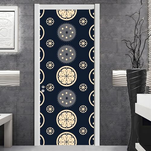 Vinilos Para Puertas 88X200Cm Mono Vinilo Puerta 3D Pegatinas Para La Renovación De La Puerta Arte Mural Etiqueta Carteles Pegatinas De Pared Diy Decoraciones