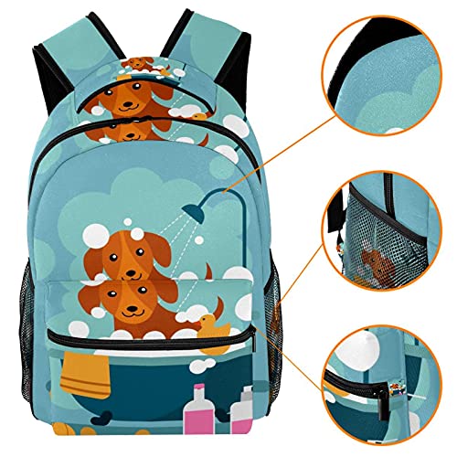 Sac à dos école tigre vert motif élégant imprimé multicolore - 3