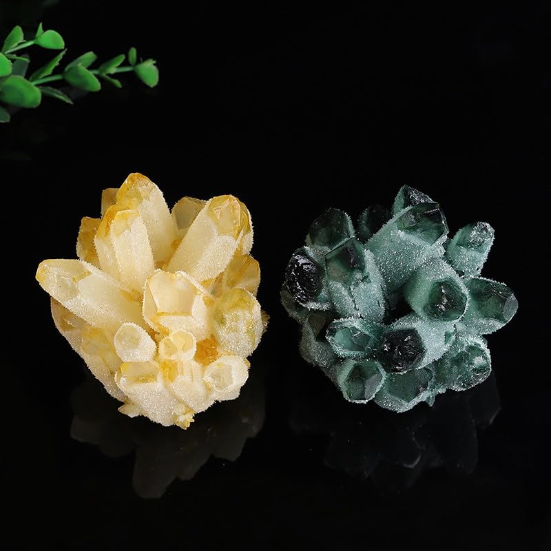 Yellow Crystal Clusters de cuarzo natural como regalo original de boda 2