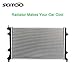 ITOPUP Radiator Compatible With 2012-2014 For Volkswagen for Beetle 2.5L 2011-2015 For Volkswagen For Jetta 2.0L 2011-2014 For Volkswagen For Jetta 2.5L