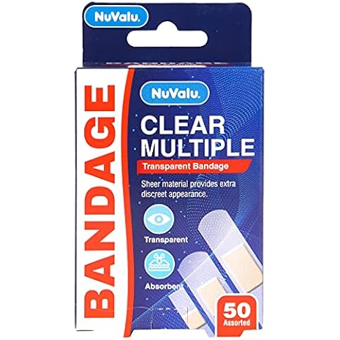 NuValu Adhesive First Aid Bandage (Clear Assorted Size, 1 Pack) Cover