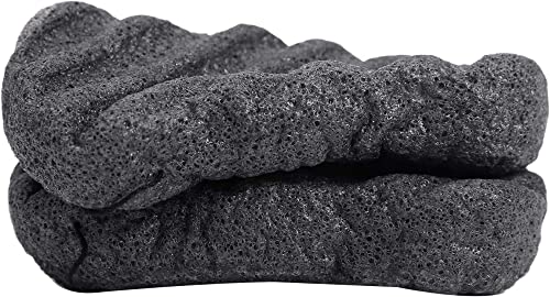 ANACRO Esponja Konjac, Esponja Konjac 100% Natural De Carbón Activado De Bambú, para Limpieza Profunda Facial Y Corporal