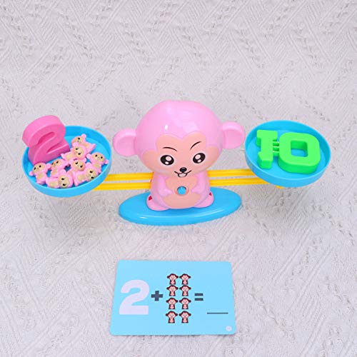 NUOBESTY Jogo de Matemática de Equilíbrio de Macaco Jogo de Aprendizagem de Número de Macaco Contand