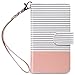 iPhone 7 Case, ULAK PU Leather iPhone 7 Wallet Case with [Credit Card Slot] Magnetic Closure Flip Wallet Case Cover for Apple iPhone 7 [4.7 inch] - Rose Gold/Black Stripe