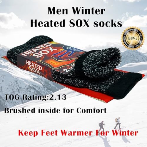 Glory Max Men Winter Socks Thick Thermal Insulated Boots Heated Sox For Cold Weather Outdoor Activities4
