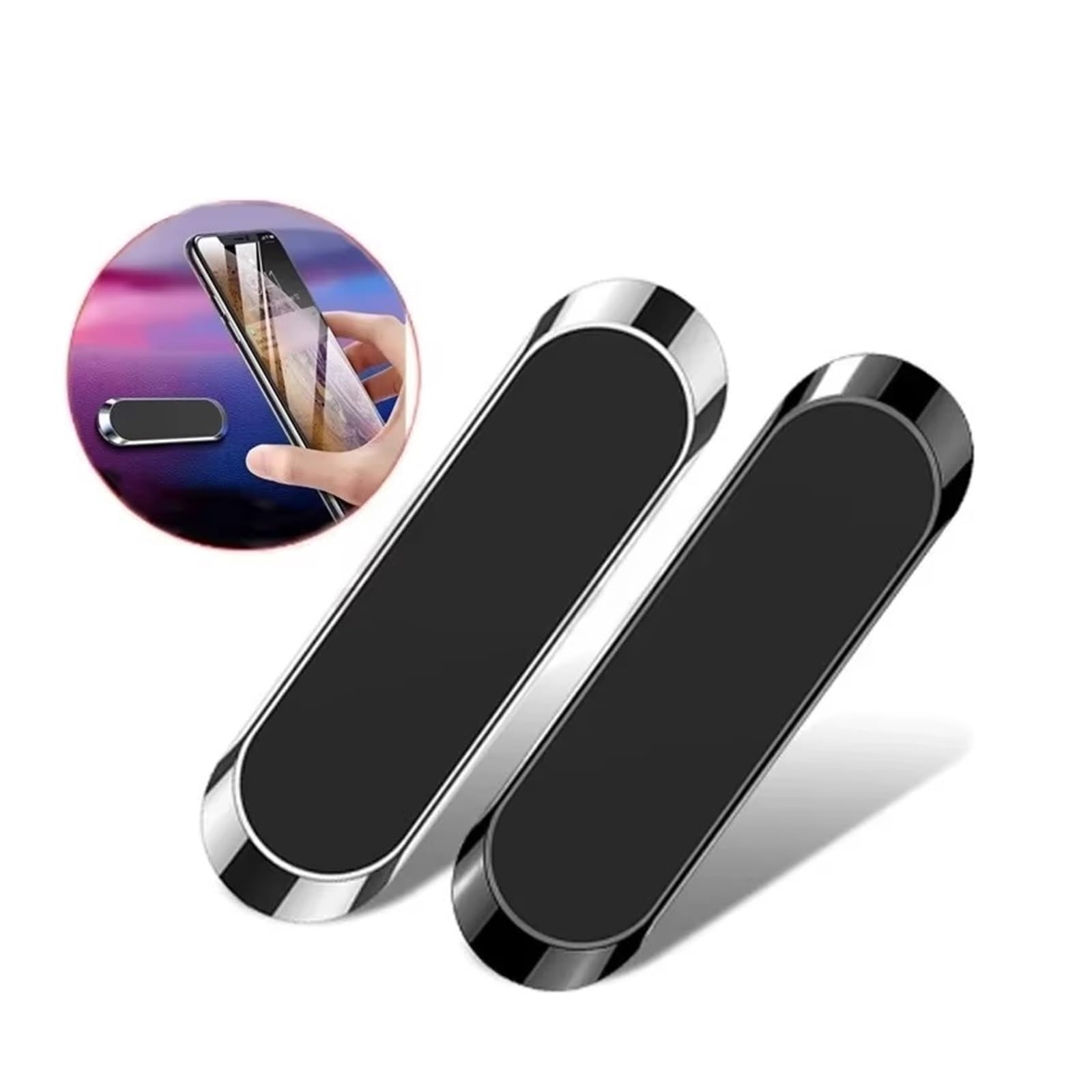 Per Samsung Supporto Universale Magnetico Auto Dashboad Parete Universale Supporto Magnetico Per Telefono Per Auto Porta Cellulare Auto(Silver)