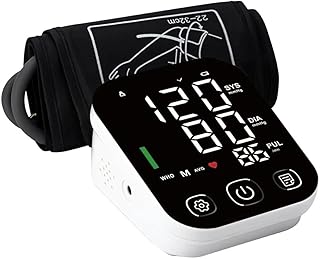 Balson Automatic Digital Blood Pressure Monitor for Upper Arm | Large LED Display | Dual User 2×120 Memory | Irregular Heartbeat Detection | One-Touch Operation | Adjustable Cuff 22-42cm | Home BP Machine with 1 Year Warranty (S15)