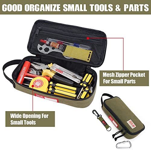 Rough Enough Small Tool Bag Cable Organiser Travel Pouch Accessories Portable Electricians Equipment Storage Box Large Pencil Case with Strap Handle 2 Rough Enough Small Tool Bag Cable Organiser Travel Pouch Accessories Portable Electricians Equipment Storage Box Large Pencil Case with Strap Handle - Image 2