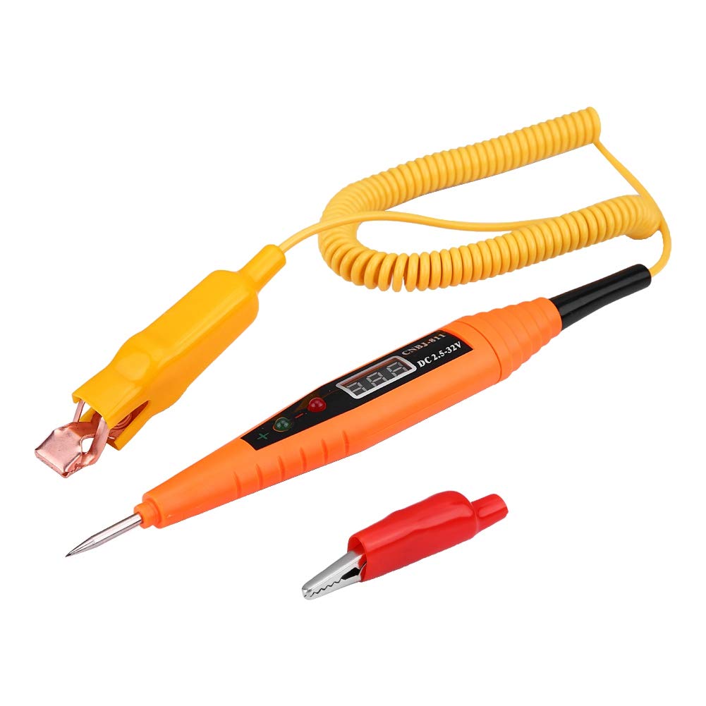 Testeur de circuit voiture | Outil diagnostic électrique 2,5-32V | Test tension sonde numérique pour automobile