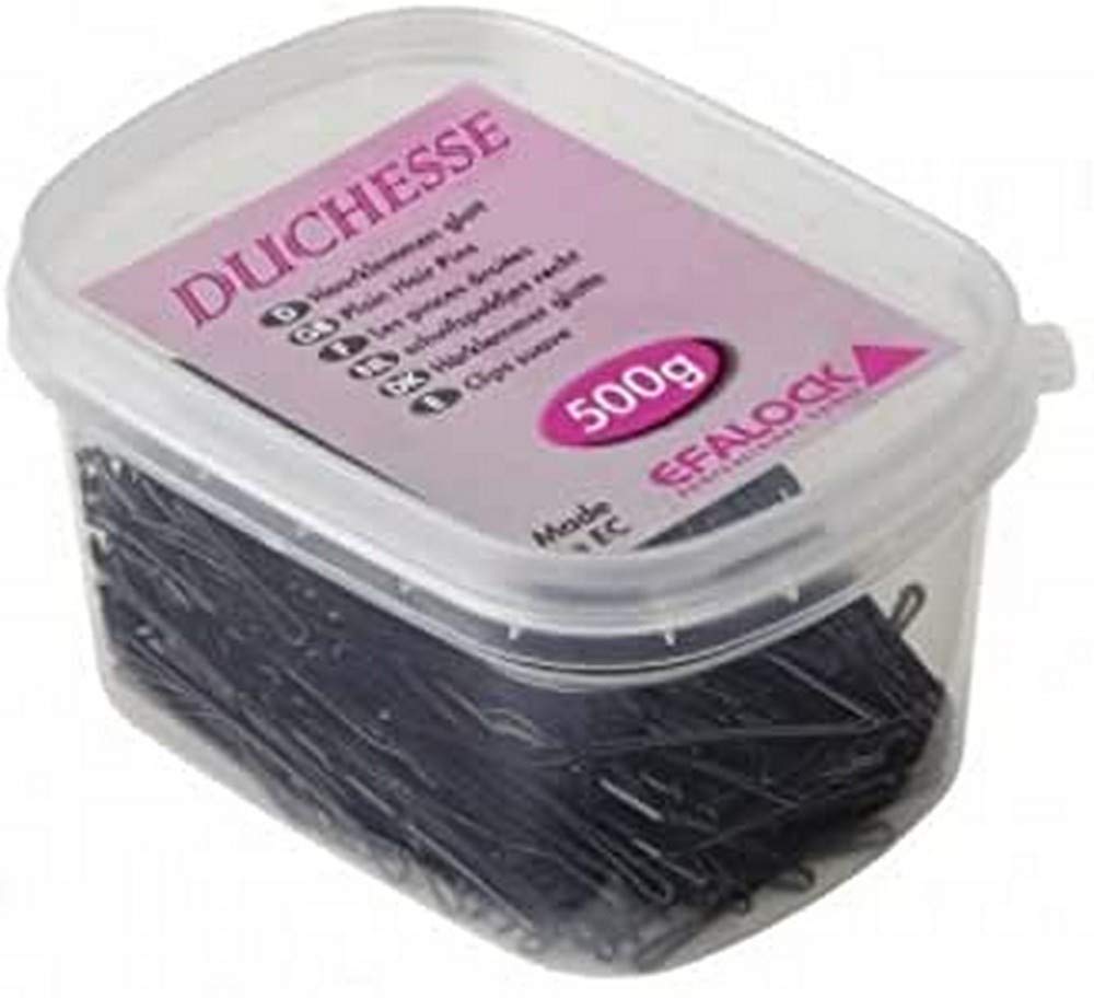 Efalock Professional Duchesse zacisk do włosów, 7 cm, 500 g, brązowy