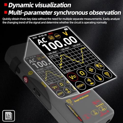BSIDE SH7A Wärmebildkamera Multimeter 320×320 Auflösung mit 20000 Wörtern Multimeter 3.98’’ TFT Touchscreen 25Hz Infrarot Wärmebildkamera (-20-550℃) 15 Wärmebildpaletten TRMS Auto-Ranging Multimeter