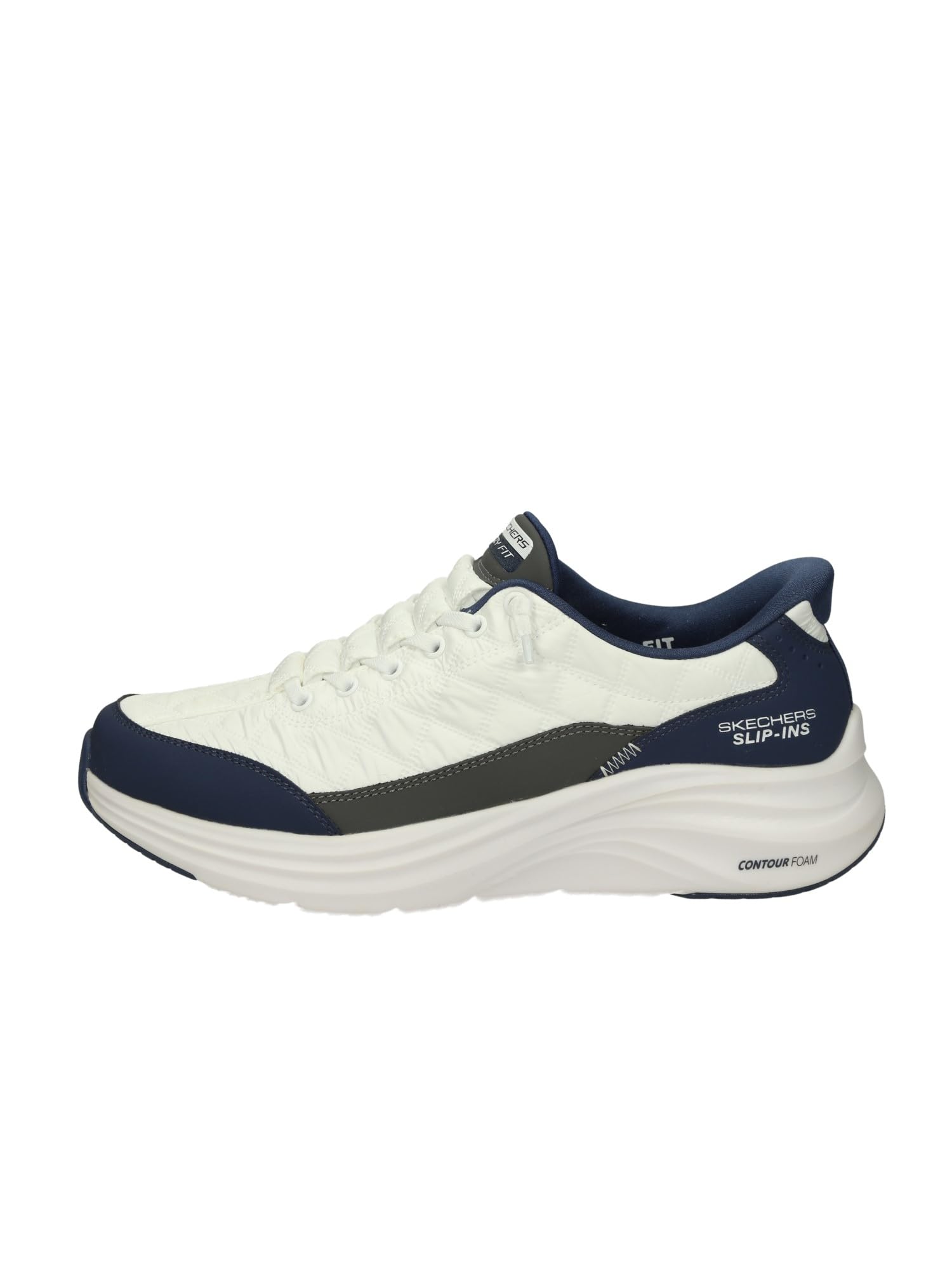 Skechers Baskets Contour Foam Cozy Fit pour Homme, Blanc, 40 EU