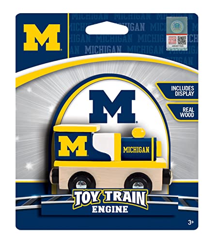 Image of MasterPieces Wood Train Engine - NCAA Michigan Wolverines - Officially Licensed Toddler & Kids Toy