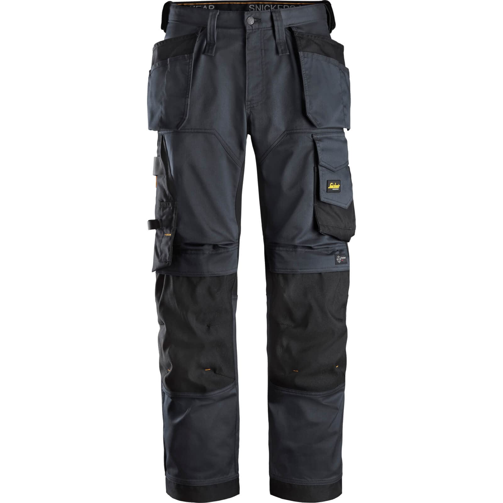 Snickers Workwear Steel Grey Snickers 6251 Allround Work Stretch Loose Fit Trousers Holster Pockets / Black 31" 30"