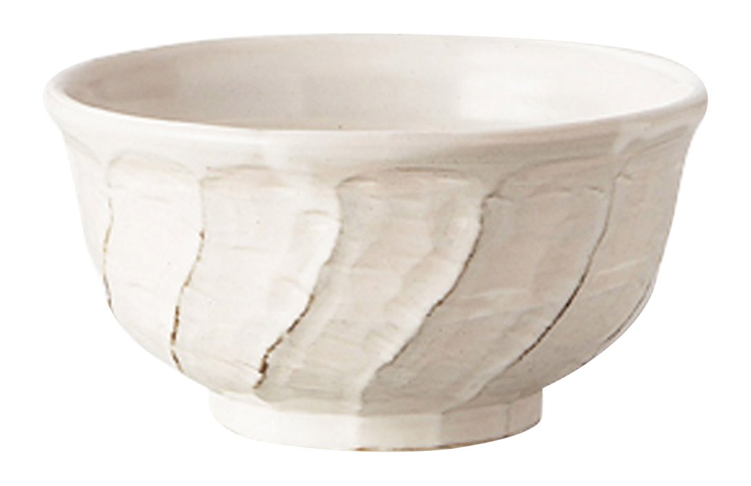 Amazon.co.jp: 昭和製陶 ねじり丼 粉引 ねじり5.5丼 169-0048 : ホーム