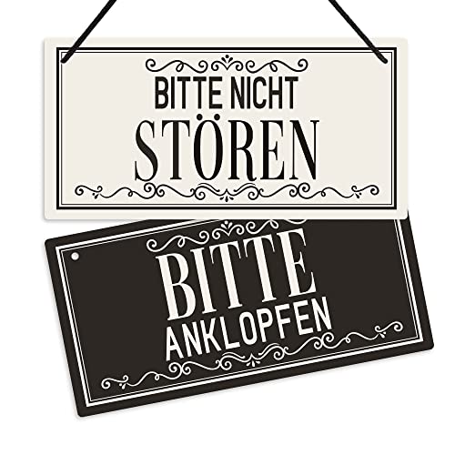 Putuo Decor Bitte Nicht Stören Schild, Bitten Anklopfen Türschild,...