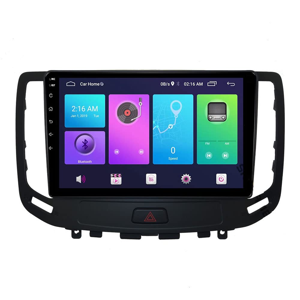 JRKT Car Stereo Compatible With Infi-niti G25 G35 G372006-2013 2 Din Radio GPS Navigation IPS Touch Screen Multimedia Player Support 4G Wifi Carplay SWC DSP Mirro(Size:8 core 4G+wifi 2G+32G)