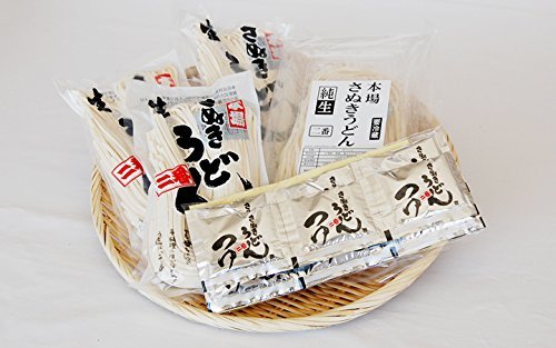 岡坂商店 本場讃岐うどん「二番」 (純生うどん&半生うどん) おためし 食べ比べセット 約12食分