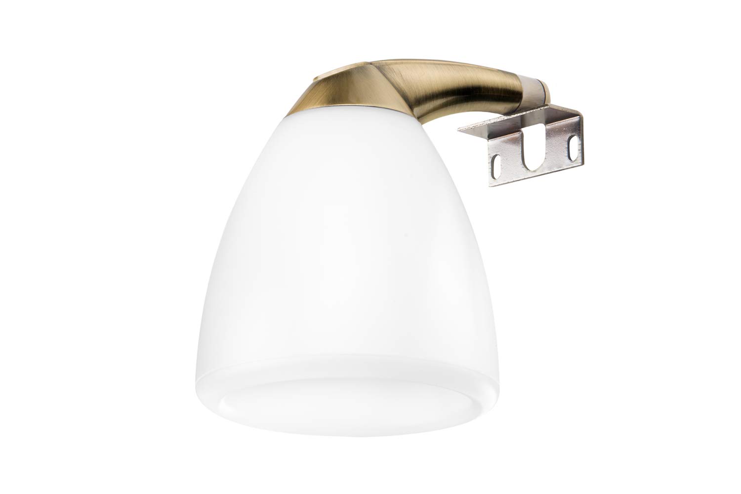 Aplike - Aplique LED Multienganche para Espejo de Baño - Luz Blanca Neutra (4000K) - 8.3cm | Modelo Nisio (Bronce)