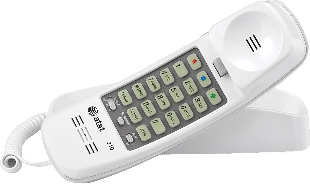 AT&T Trimline Corded Telephone in White 210WH [並行輸入品]