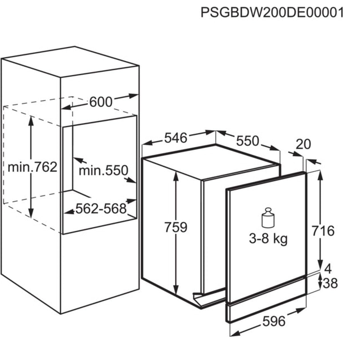 AEG FSE63307P lave-vaisselle Entièrement intégré 12 couverts D