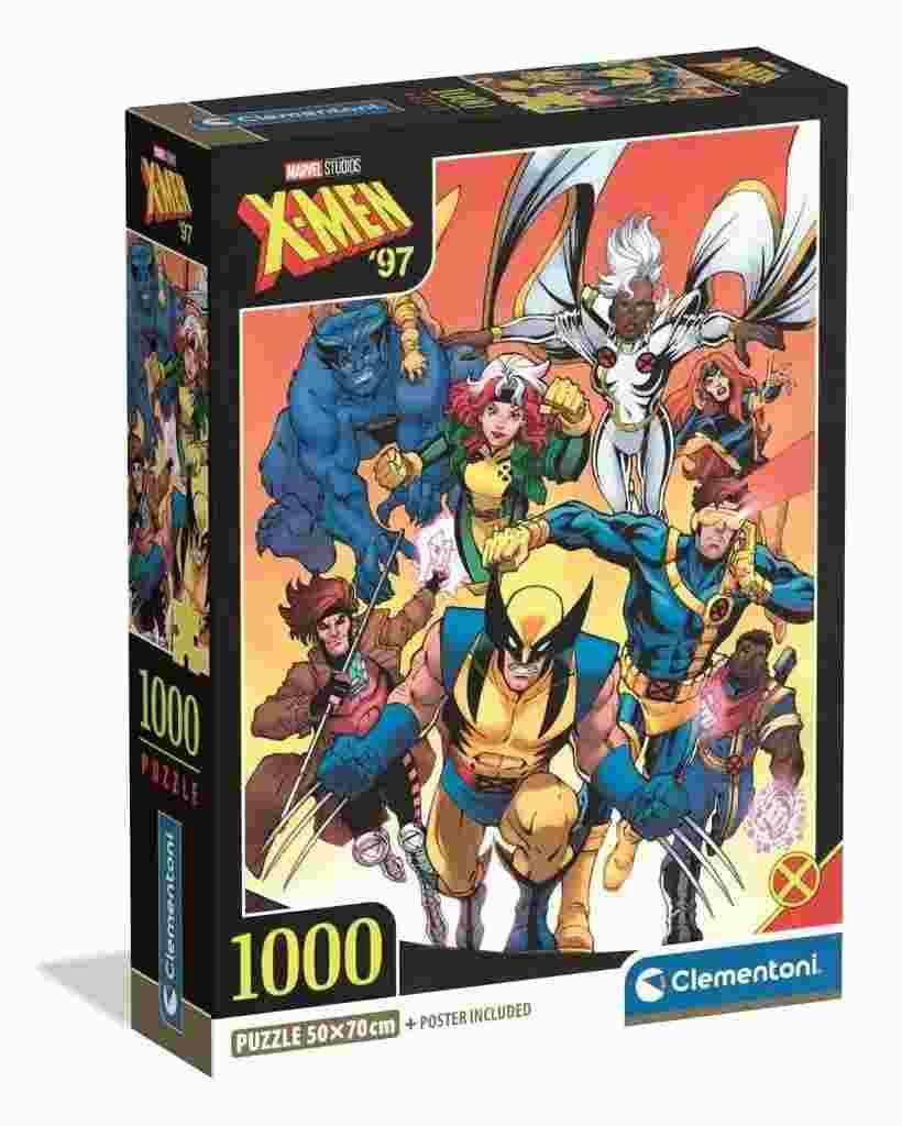 Clementoni Jigsaw Puzzle 1000 pieces, Marvel XMen, Puzzle for Adults 14-99 Years, Compact box, Made in Italy, 37066