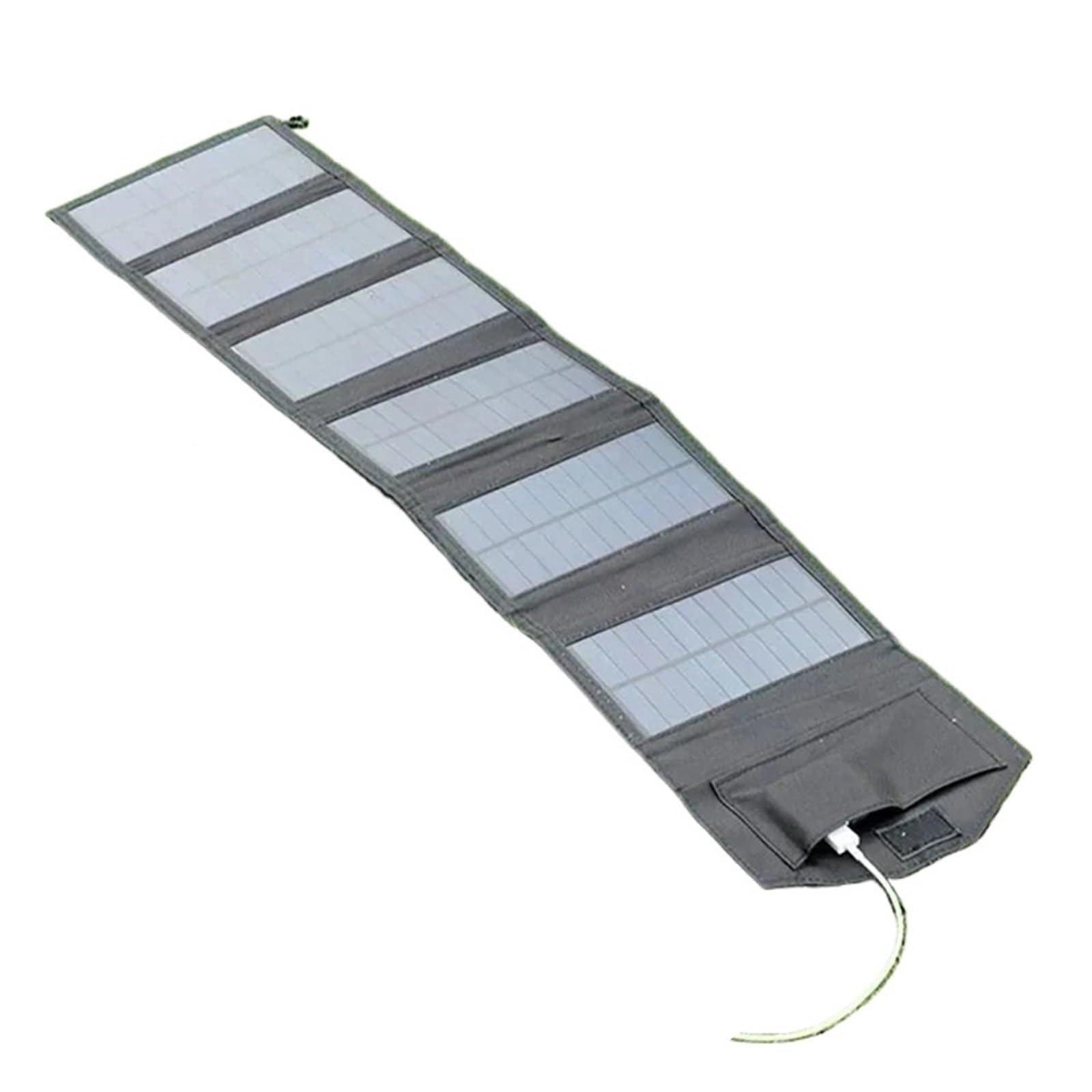 Panel De Cargador Solar Plegable Portátil De 20 W Y 6 Pliegues