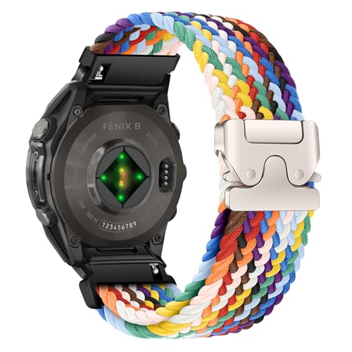 Correa de nylon trenzado para reloj Garmin 22 mm