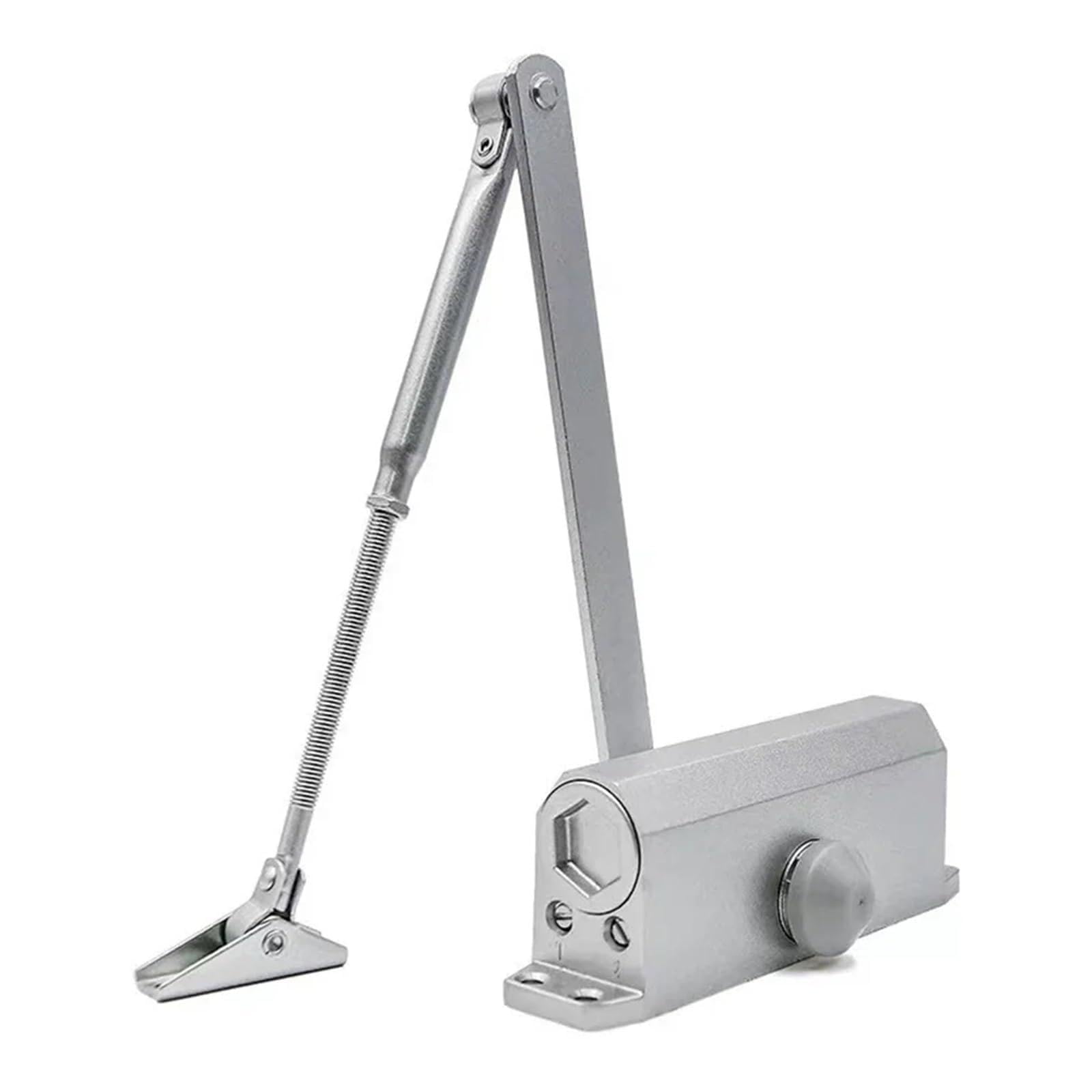 SWENEEN Automatic Door Closer Spring Hydraulic Buffer Metal Concealed Gate Closer Adjustable Door Stopper Speed Mute Closing 25 To 85Kg (45),45-85kg