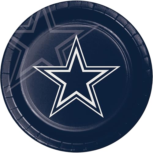 Trendware Dallas Cowboys Paper Plates, 48 ct, Officially Licensed