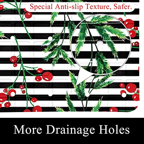 Tapis de bain antidérapant pour douche sécurisée de Noël
