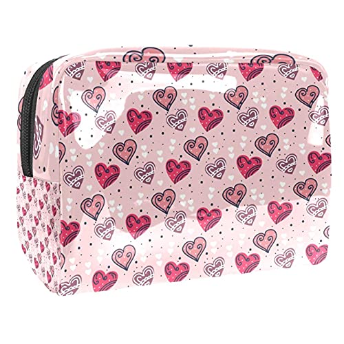 Trousse de toilette femme Vanity anti-encombrement Saint Valentin cœur