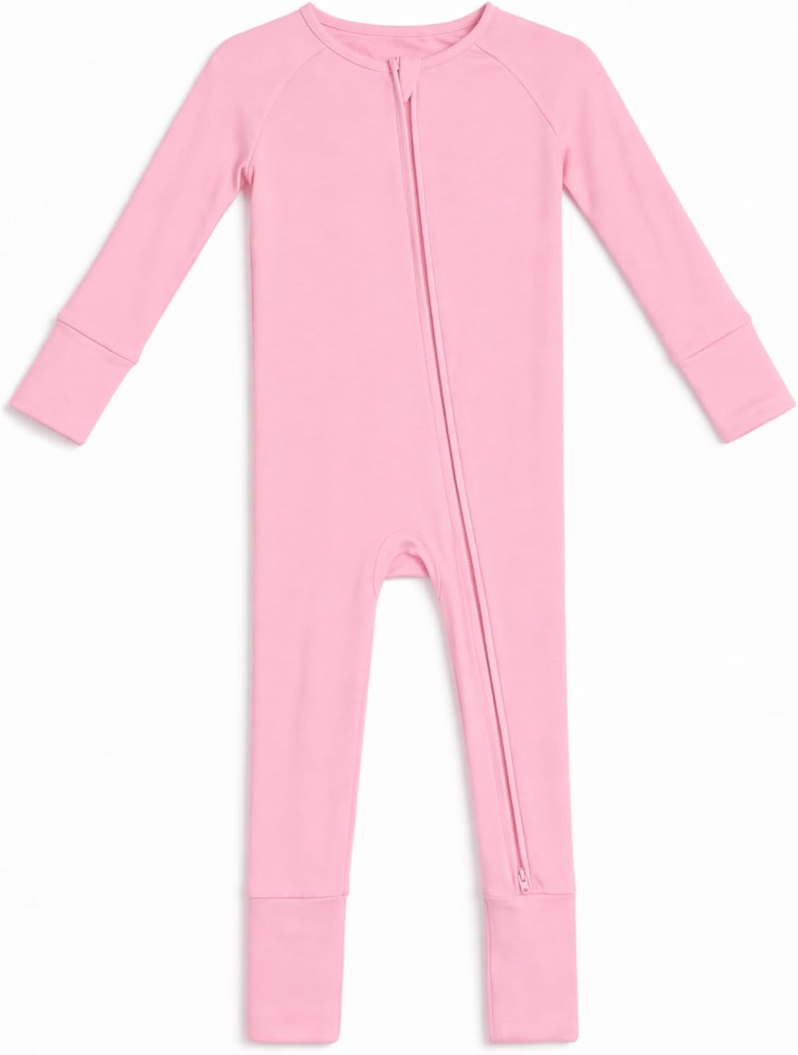 Liyah Loom® Viscose from Bamboo Baby Footie Pajamas, Hypoallergenic 2-Way Zipper Sleeper, Newborn to 2T, Solid