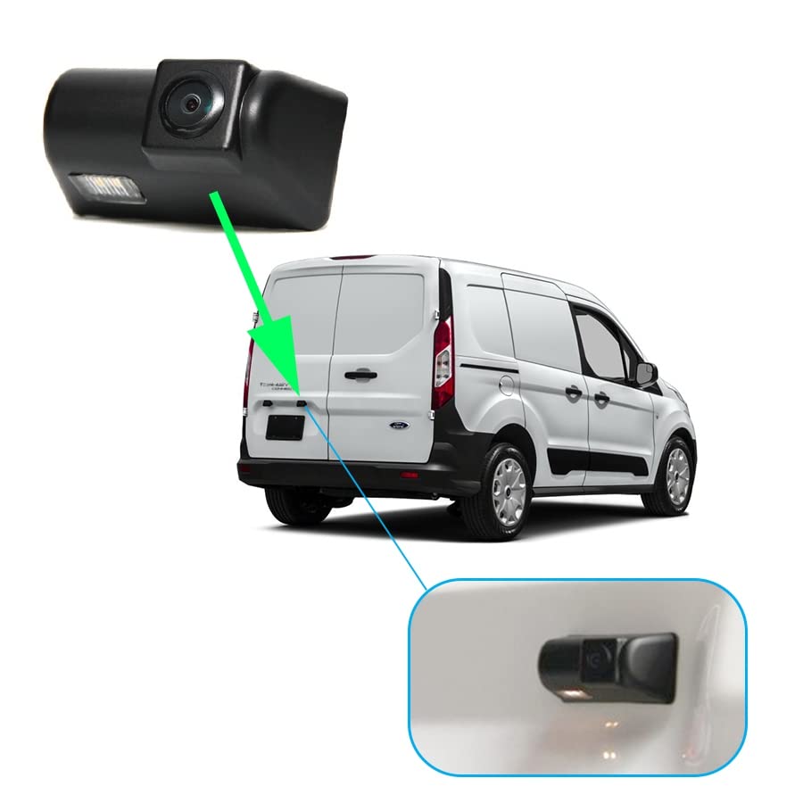 Image of Backup Camera System with 7inch Clip-on Mirror Monitor for F ord Transit MK6(2000-2006) Ford MK7(2007-2013) Tourneo Connect 2012