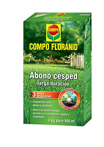 Compo FLORANID Abono césped Larga duración de hasta 3 Meses, para 100...