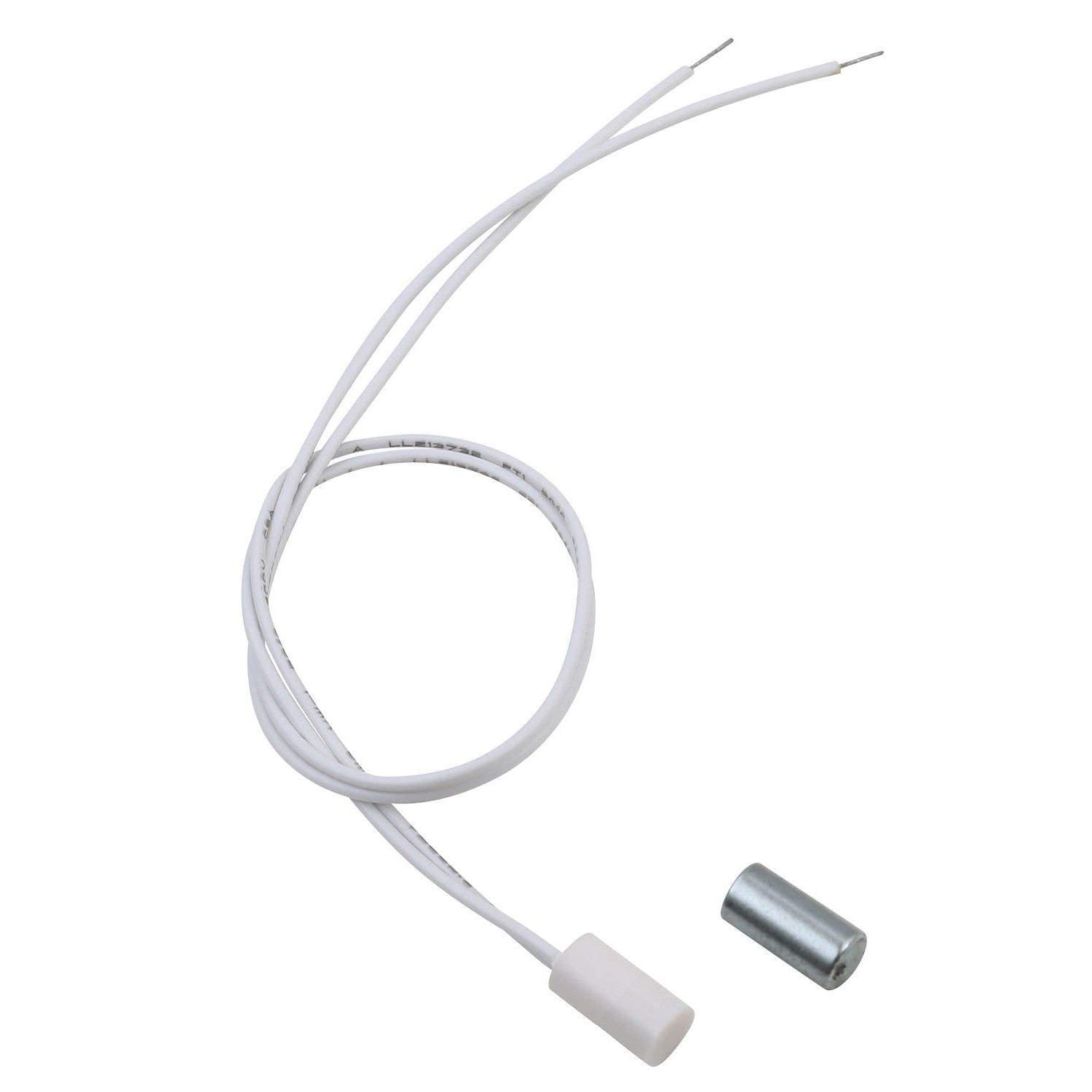 UHPPOTE Detector de Contacto de Interruptor de Sensor de Puerta de Ventana con Cable magnético Oculto montado (Paquete de 20)