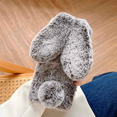 Coque Samsung S26 Ultra lapin en peluche pour style d'hiver