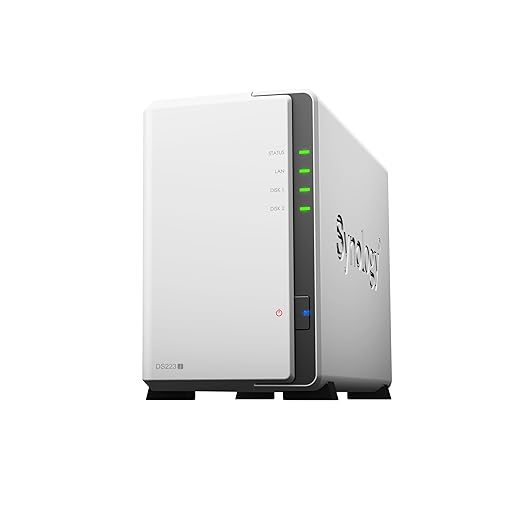 NAS Synology Desktop 2 Baias - DS223J, sem discos