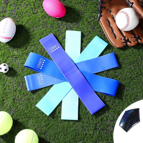 Image of Deekin 20 Pcs Resistance Bands for Women Men 10-115 Lbs 5 Different Resistance Levels Loop Exercise Bands for Leg Working Gym
