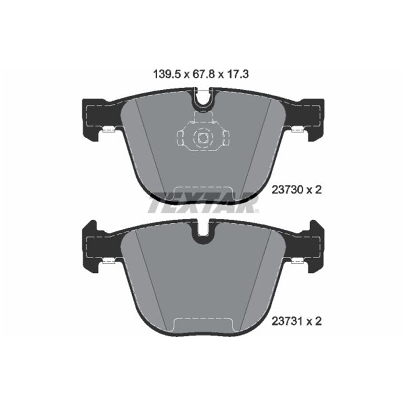 Textar Fren Balatası Arka 530-Id-740I-3.0Sd BMW E60-70-71-90M3 2004-13 2373001