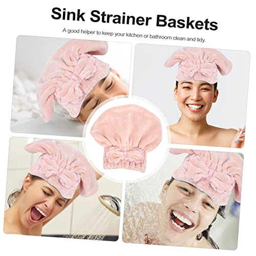Balacoo Touca De Banho Absorvente 2 Peças Toalhas De Banho Panos De Maquiagem Máscara De Cabelo Para