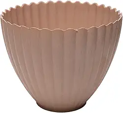 LYOR - Cachepot de Plástico Névoa 17,5cm x 9,5cm x 15cm Bege