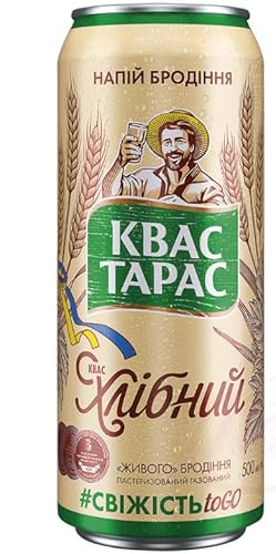 Gärgetränk "KWAS TARAS" auf Gersten-Roggen-Malzextrakt-Basis 500ml Dose