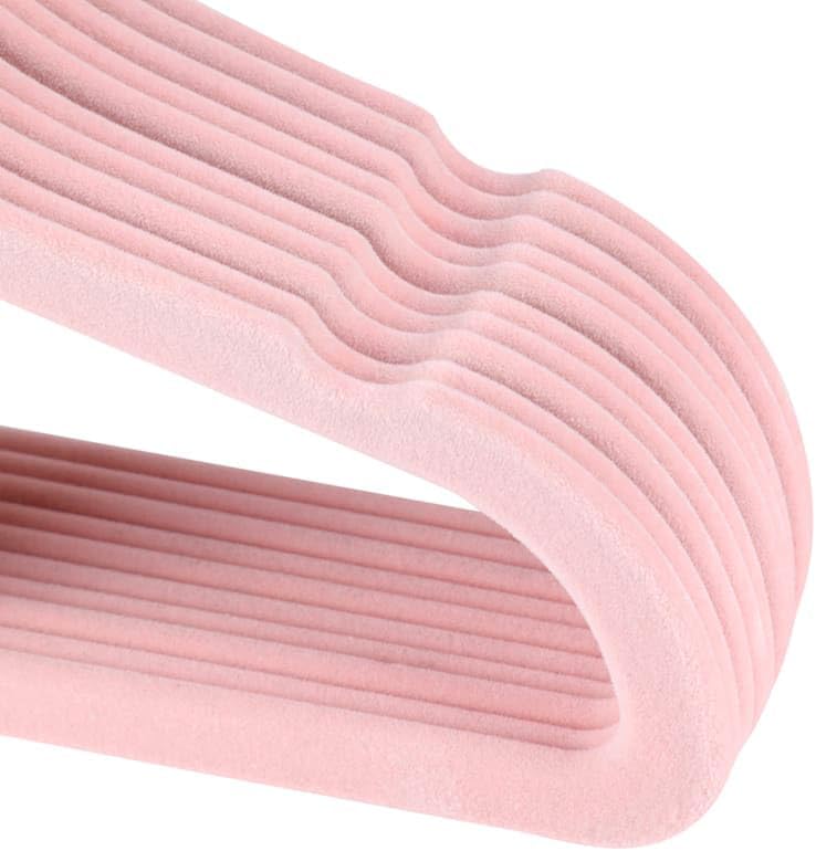 50 Pack Velvet Baby Hangers Non-Slip Clothes Hangers with Swivel Hooks, Space Saving Infant Toddler Closet Organizers, Ultra Thin Durable Child Hangers for Nursery, Kids, Children Wardrobe (11.8inch) - Image 6