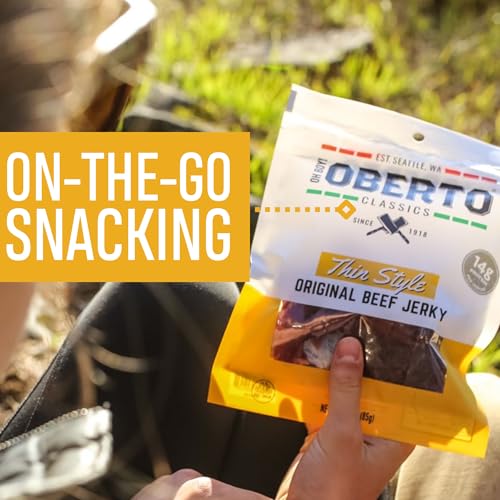 Image of Oh Boy! Oberto Classics Thin Style Original Beef Jerky, 1.2 Ounce (Pack of 8)