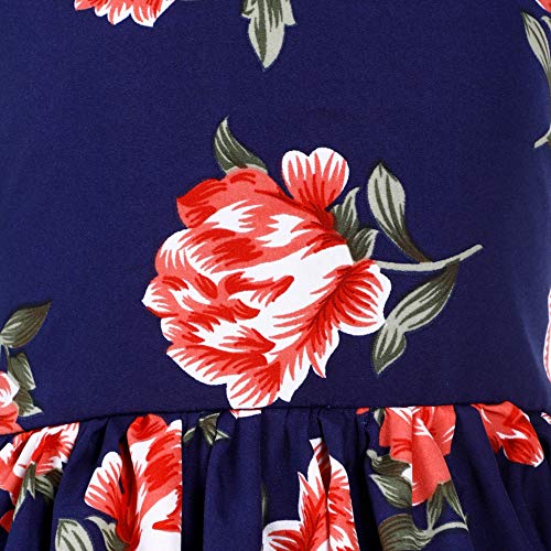 Image of Casual Frock for Baby Girls,Blue Printed and Olive Printed,Pack of 2