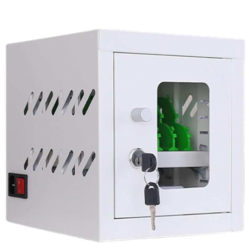 Portable Mobile Phone Charging Cabinet with Wheels, 6-60 Ports Rechargeable Mobile Phone Storage Locker, Mobile Phone Charging Lockers, Cellphone USB Charging Station Lockers for School, Airport(6 slo