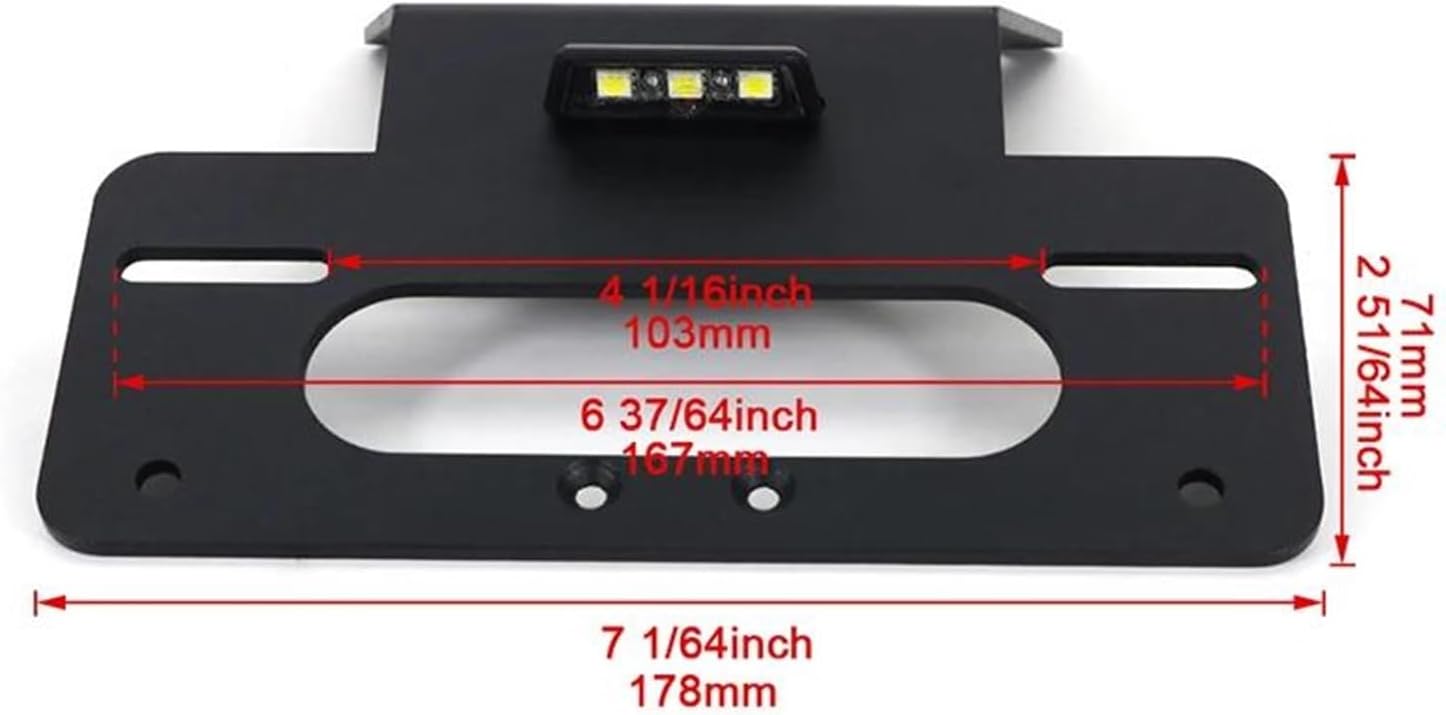1200 車＆バイク オートバイリアナンバープレートテールフレーム