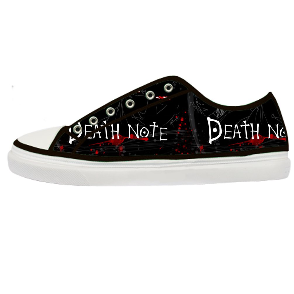 JIUDUIDODO Death Note Men's Canvas Sneakers Low-top Lace-Up Canvas Shoes